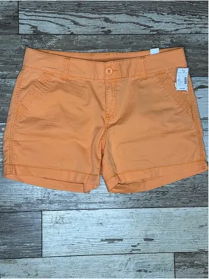 Maurices bright orange High-Waist Women’s Shorts NEW size 13/14 thumbnail 2