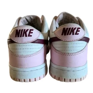 Nike Dunk Low Women’s Pink White Burgundy Sneakers Size 8.5 thumbnail 5