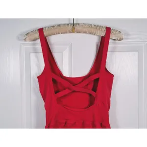 FP Movement Good Karma Runsie Romper XS/S Red Pink Gym Running Workout Sporty thumbnail 5