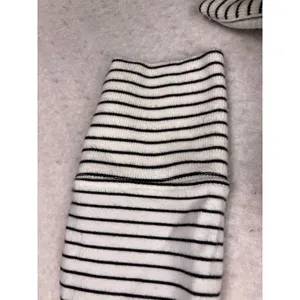 Daily‎ Ritual Sweatshirt Women S White Black Striped UPF 50+ Moisture Wicking thumbnail 9