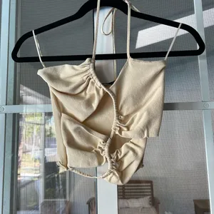 ZARA cutout halter crop Tube top thumbnail 1