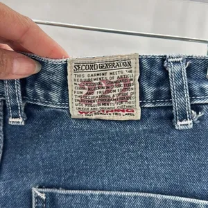 Vintage SECOND GENERATION 222 90s Mini utility shorts denim size 24 festival thumbnail 5