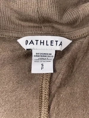 Athleta Women's Taupe Open-Front Draped Cardigan thumbnail 2