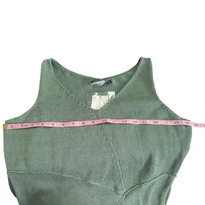 NWT Peruvian Connection Portobello Pima Cotton Dress Sage M thumbnail 7