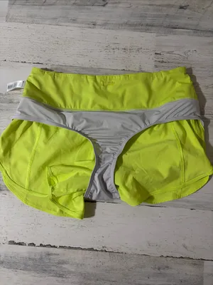 Athleta Neon Yellow Women’s Active Running Shorts Size Small thumbnail 6