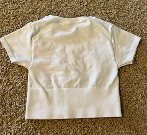 Aerie White Cropped Top thumbnail 3
