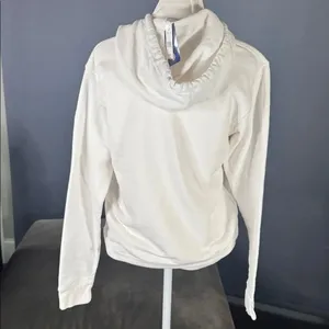 Women’s White Embroidered FLORIDA College Drawstring Hoodie Size S NEW thumbnail 4