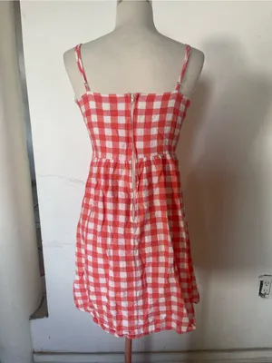 Red Gingham Button thumbnail 3