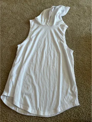 ab9 Woman hoodie top shirt work out white small thumbnail 1