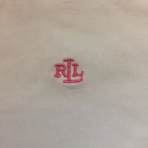 Y2K Lauren Ralph Lauren monogrammed white t shirt large thumbnail 2