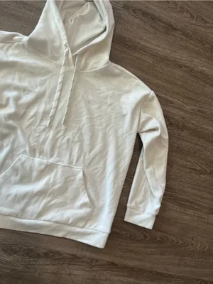 Marc New York Pullover Hoodie Womens Large Cream Ivory Kangaroo Andrew Marc thumbnail 5