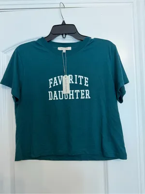 Favorite Daughter The Collegiate Logo Crop Tee NWT thumbnail 2