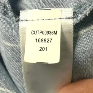 Cupio‎ Ruffled Sleeveless Chambray Top XS thumbnail 6