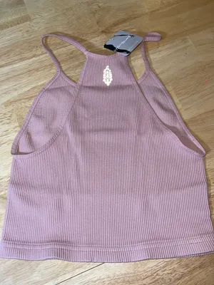 Free People Movement Cropped Run Tank Soft Pink M/L BNWTS thumbnail 5