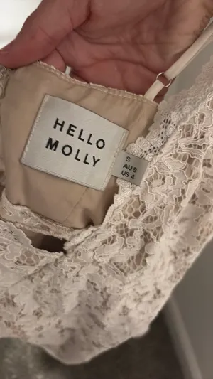 Hello Molly Dress Mini White Lace thumbnail 2