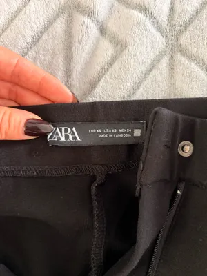 ZARA Flare Pants Black stretch thumbnail 5