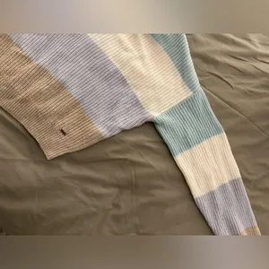 Hollister Striped V Neck Sweater thumbnail 4