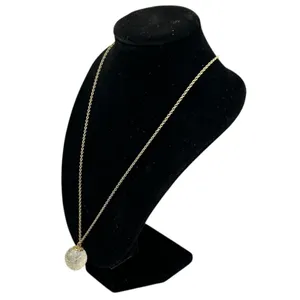 Vintage Gold Filled Glass Orb Pendant Necklace 18” Minimalist Gift thumbnail 4
