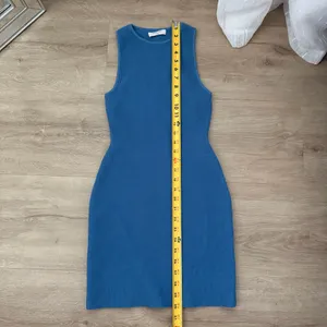Aritzia Babaton Sculpt Knit Racer Mini Dress in Flagstone Blue thumbnail 4