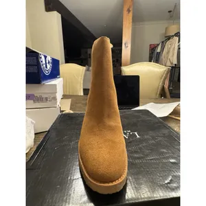 Ralph Lauren Marianna Bootie - Water Repellant Suede Brown Size 10 thumbnail 4