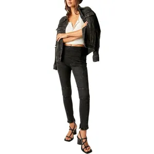 Free People We The Free Bella Moto Mid Rise‎ Skinny Jeans Sz.24 NWT thumbnail 4