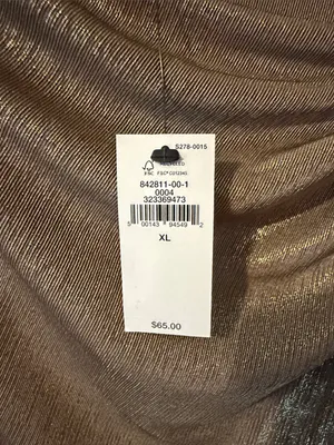 Banana Republic Metallic Taupe Sleeveless Drape Top thumbnail 2
