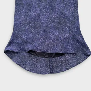 Vintage Y2K Express World Brand Purple Blue Abstract Print Slip Skirt Size Small thumbnail 3
