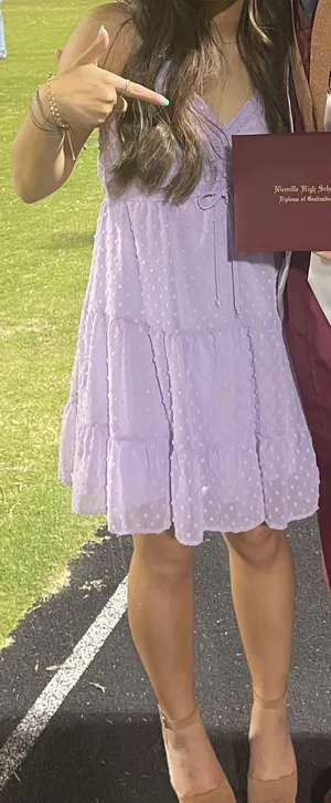 Peach Love Lilac Purple Sundress thumbnail 4
