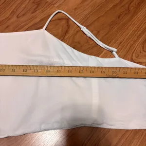 Brandy Melville‎ Tank Top Womens One Size White Tie Back Cropped Boho Festival thumbnail 4