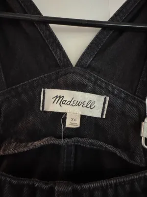 Madewell Black Overalls Denim thumbnail 2