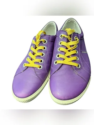 ECCO Spikeless Golf Shoe Size 40 Imperial Purple LSU Colors thumbnail 2