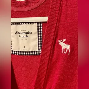 Abercrombie & Fitch Pink Button Up Sweater Cardigan w/ Quarter Sleeves thumbnail 5