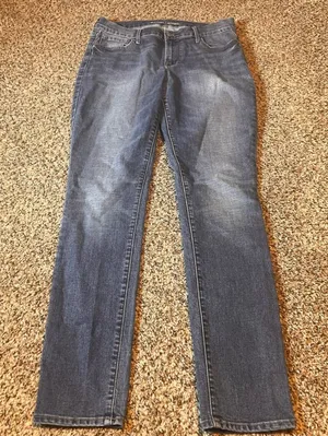 Old Navy Original Mid Rise Denim Jeans Womens Size 8 Long Blue Classic thumbnail 1
