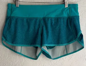 Lululemon Speed Up Women’s Teal Shorts - Stretch Performance thumbnail 1