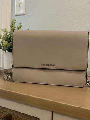 Michael Kors Beige Tan/Grey Crossbody Bag thumbnail 2