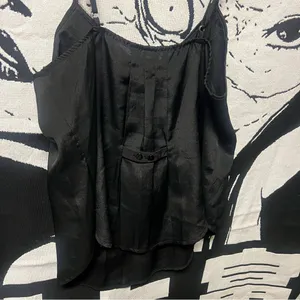 Black Embellished Spaghetti Strap Top Size M thumbnail 4