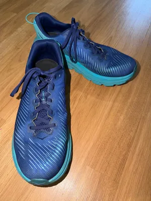 Hoka One One Rincon 3 Blue Turquoise Running Shoes Womens 8D Wide Low Top thumbnail 1