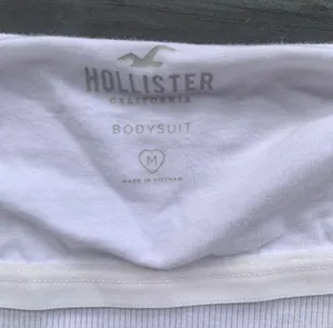 Hollister White Ribbed Halter Bodysuit thumbnail 5