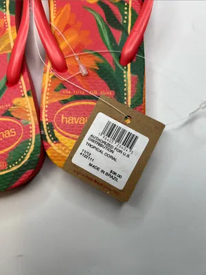 Havaianas Women's Slim Tropical Round Toe Sandals- Size 11/12 thumbnail 4
