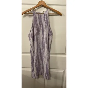 Tyche Lavender Tie Dye Racerback Shift Mini Dress | Boho Resort Vacation, S thumbnail 3