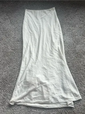 Women's Cream Bias-Cut Maxi Skirt thumbnail 2