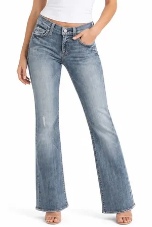7 For All Mankind Jeans Women's 24 Bootcut Blue Distressed Excellent thumbnail 1
