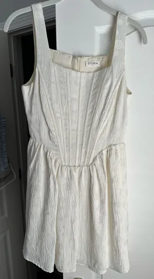 Hello Molly White Mini Dress thumbnail 1