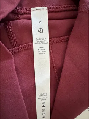 Lululemon Align High Rise 28” Red Merlot Size 8 NWT thumbnail 6