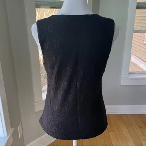 Vintage Y2K Envision Studio Black Lace V Neck Top Size Small thumbnail 3
