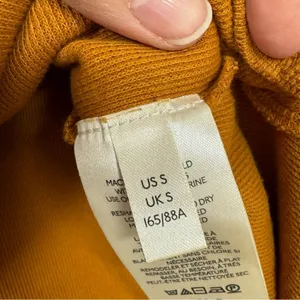 Anthropologie Orange Knit Pullover Sweater Womens S Floral Sleeve Fall Boho thumbnail 6