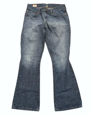 Vintage Y2K Abercrombie Womens 4 Short Jeans Denim Flare Leg Flared thumbnail 1