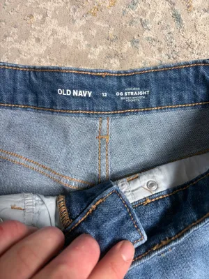 Old Navy Jean Shorts High-Rise Straight OG thumbnail 2