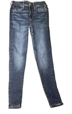 American Eagle Next Level Stretch Jeans, Women's Size 2,‎ Blue Denim thumbnail 1