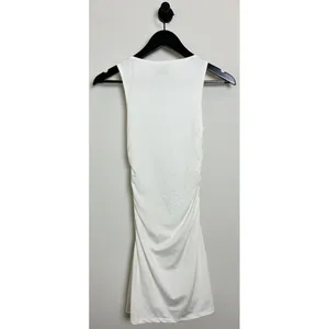 PRINCESS POLLY Eklund Ruched Jersey Minidress in White Size US 2 thumbnail 8